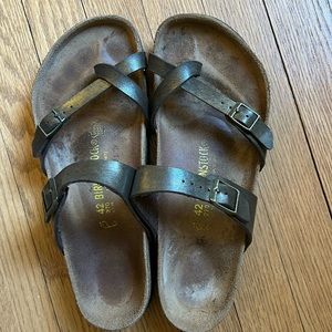 Birkenstock Black Leather Sandals